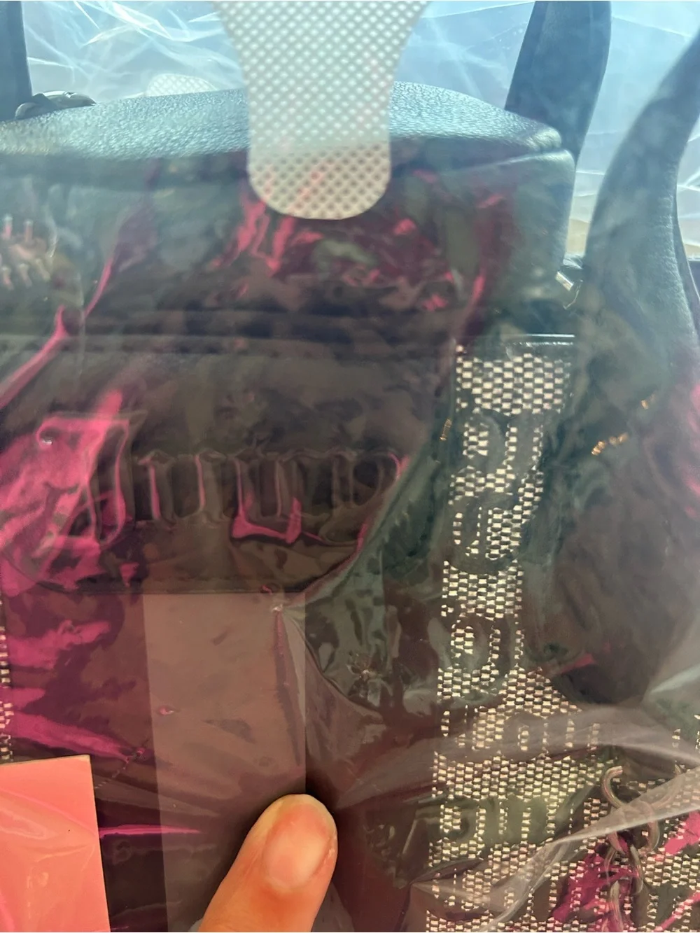 NWT JUICY COUTURE black and grey tote bag.